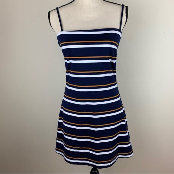 Kendall & Kylie‎ PacSun Mini Bodycon Striped Dress Sz M New With Tags - Picture 16 of 16